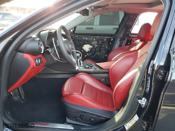 2019 Alfa Romeo Giulia Ti with VIN ZARFAMBN9K7604847, listed as a Copart auction lot 45239615 with 24,787 mi miles and Salvage Title. Bid and sale history available at carsss.com. Image 7.