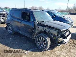 2017 Jeep Renegade Latitude with VIN ZACCJABB9HPF30780, listed as a IAAI auction lot 41693869 with 242,482 mi miles. Bid and sale history available at carsss.com. Image 1.