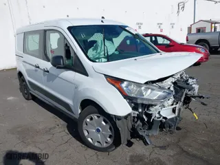 2020 Ford Transit Connect Van XL with VIN NM0LE7E27L1435983, listed as a IAAI auction lot 41492985 with 1 mi miles. Bid and sale history available at carsss.com. Image 1.
