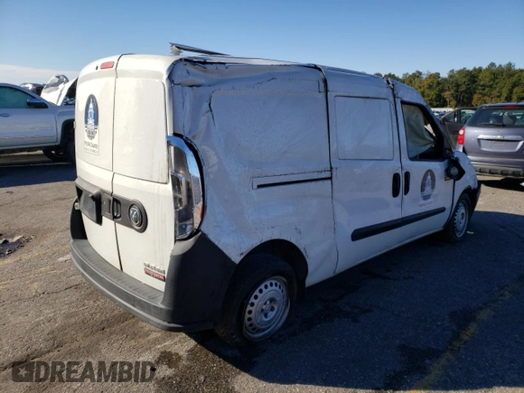 2021 Ram ProMaster City Cargo Tradesman with VIN ZFBHRFAB8M6U22468, listed as a Copart auction lot 89300545 with 29,145 mi miles and Non repairable. Bid and sale history available at DreamBid. Image 3.