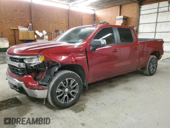 2023 Chevrolet Silverado 1500 LT with VIN 3GCPDDEK3PG168502, listed as a Copart auction lot 43364715 with 68,059 mi miles and Salvage Title. Bid and sale history available at carsss.com. Image 1.