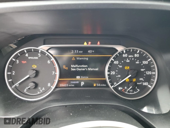 2022 Nissan Rogue S with VIN 5N1BT3AA7NC700589, listed as a Copart auction lot 46452245 with 39,403 mi miles and Salvage title. Bid and sale history available at DreamBid. Image 9.