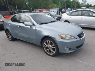 2006 Lexus IS 250 with VIN JTHCK262762004750, listed as a IAAI auction lot 42617975 with 293,346 mi miles and . Bid and sale history available at DreamBid. Image 1.