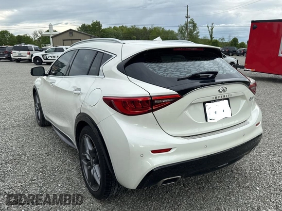 2018 Infiniti QX30 with VIN SJKCH5CP9JA044700, listed as a Copart auction lot 55697985 with Not provided miles and Clean title. Bid and sale history available at DreamBid. Image 3.