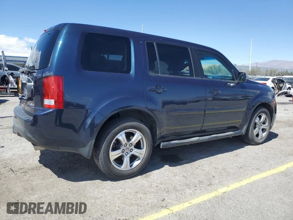 2012 Honda Pilot EX-L with VIN 5FNYF4H77CB013165, listed as a Copart auction lot 51479925 with 88,723 mi miles and Salvage title. Bid and sale history available at DreamBid. Image 3.