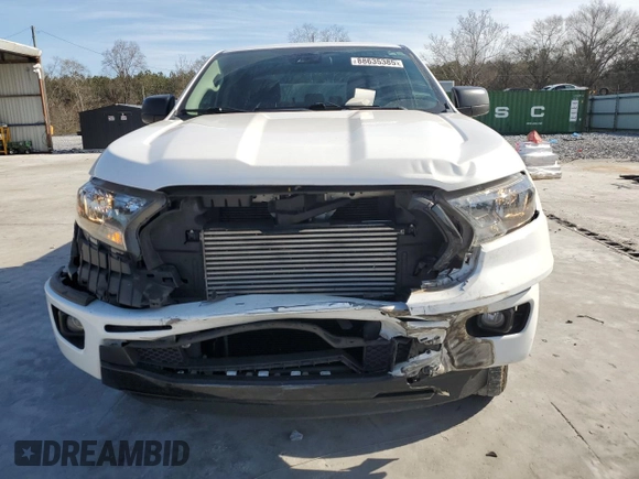 2021 Ford Ranger XL with VIN 1FTER4EHXMLD64674, listed as a Copart auction lot 88635385 with 42,582 mi miles and Salvage Title. Bid and sale history available at DreamBid. Image 5.