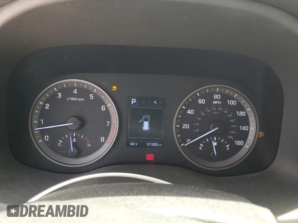 2016 Hyundai Tucson SE z VIN KM8J23A4XGU243394, wystawiony jako Copart lot #56556265 z przebiegiem 91 305 mil mil oraz Szkoda całkowita • Salvage title. Historia ofert i sprzedaży dostępna na DreamBid. Obrazek 9.