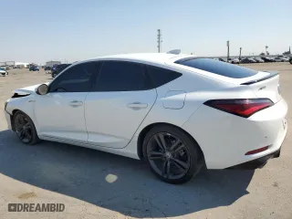 2023 Acura Integra w/A-Spec Technology Package with VIN 19UDE4H68PA024975, listed as a Copart auction lot 62001124 with 34,200 mi miles and Salvage Title. Bid and sale history available at carsss.com. Image 2.