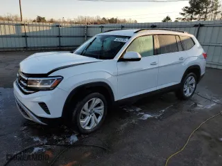 2021 Volkswagen Atlas 3.6L V6 SE w/Technology with VIN 1V2HR2CA6MC532834, listed as a Copart auction lot 48243785 with 95,387 mi miles and Salvage Title. Bid and sale history available at carsss.com. Image 1.