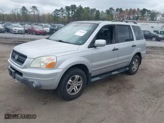 2005 Honda Pilot EX-L with RES with VIN 5FNYF18695B018134, listed as a IAAI auction lot 41962595 with 264,599 mi miles. Bid and sale history available at carsss.com. Image 2.