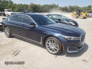 2020 BMW 7 Series 750i xDrive with VIN WBA7U2C04LCD70929, listed as a Copart auction lot 69319703 with 21,729 mi miles. Bid and sale history available at carsss.com. Image 4.