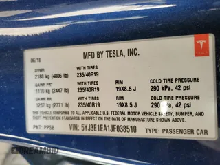 2018 Tesla Model 3 Long Range Battery z VIN 5YJ3E1EA1JF038510, wystawiony jako Copart lot #46352325 z przebiegiem 45 080 mil mil oraz Czysty tytuł • Clean title. Historia ofert i sprzedaży dostępna na DreamBid. Obrazek 12.