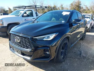 2023 Infiniti QX55 Luxe with VIN 3PCAJ5JR2PF105579, listed as a IAAI auction lot 41478285 with 56,943 mi miles and . Bid and sale history available at DreamBid. Image 17.