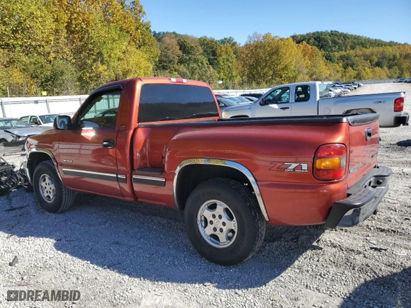 2001 Chevrolet Silverado 1500 LS with VIN 1GCEK14T71Z118666, listed as a Copart auction lot 75732974 with 218,402 mi miles and Salvage Title. Bid and sale history available at carsss.com. Image 2.