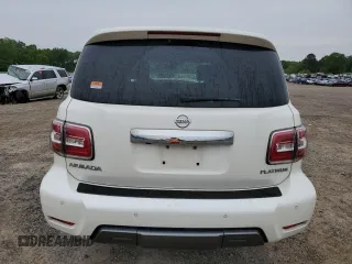 2020 Nissan Armada Platinum with VIN JN8AY2NF3L9360616, listed as a Copart auction lot 55222495 with 132,599 mi miles and Salvage title. Bid and sale history available at DreamBid. Image 6.