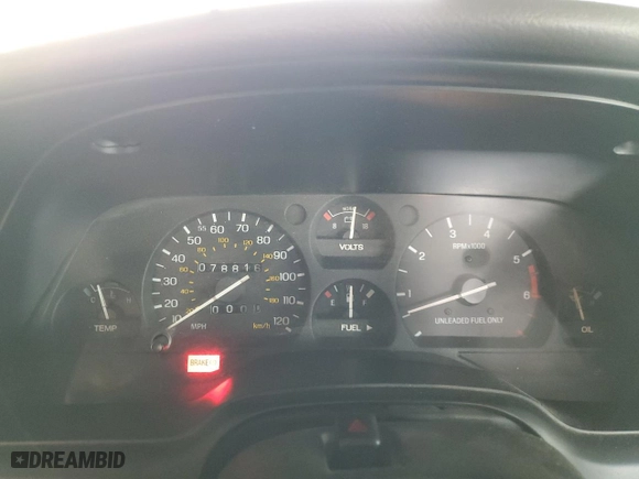 1995 Ford Thunderbird LX with VIN 1FALP62W0SH155204, listed as a Copart auction lot 43577415 with 78,816 mi miles and Clean Title. Bid and sale history available at carsss.com. Image 9.