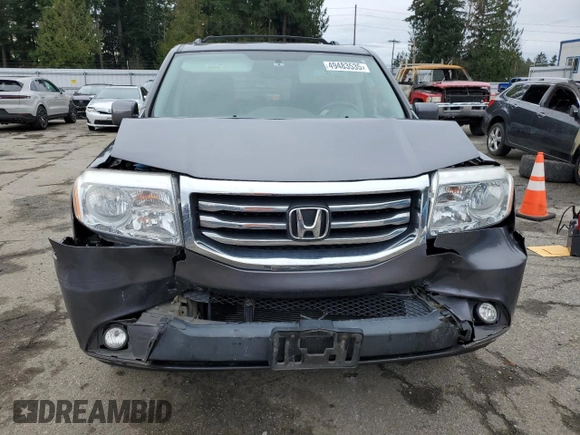 2014 Honda Pilot EX-L with VIN 5FNYF4H57EB041310, listed as a Copart auction lot 49483535 with 163,419 mi miles and Salvage Title. Bid and sale history available at carsss.com. Image 5.