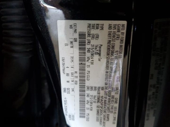 2013 Ford Focus SE with VIN 1FADP3F20DL330691, listed as a Copart auction lot 62855115 with 127,231 mi miles and Salvage title. Bid and sale history available at DreamBid. Image 12.