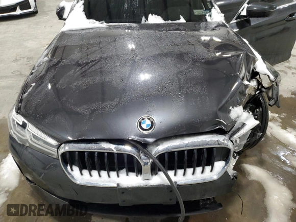 2021 BMW 5 Series 530i xDrive with VIN WBA13BJ0XMCG02446, listed as a Copart auction lot 44348085 with Not Provided miles and Salvage Title. Bid and sale history available at carsss.com. Image 12.