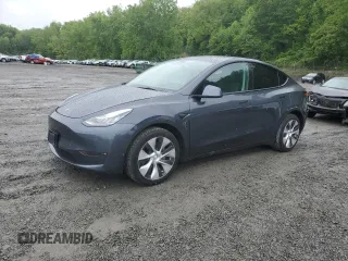 2021 Tesla Model Y Long Range z VIN 5YJYGDEE6MF233205, wystawiony jako Copart lot #58011025 z przebiegiem 48 419 mil mil oraz Szkoda całkowita • Salvage title. Historia ofert i sprzedaży dostępna na DreamBid. Obrazek 1.