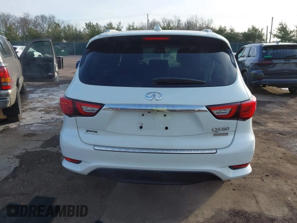 2016 Infiniti QX60 with VIN 5N1AL0MM8GC515986, listed as a IAAI auction lot 41223590 with 99,789 mi miles and . Bid and sale history available at DreamBid. Image 17.