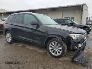 2017 BMW X3 xDrive28i with VIN 5UXWX9C33H0T25235, listed as a Copart auction lot 43625065 with 116,360 mi miles and Salvage Title. Bid and sale history available at DreamBid. Image 4.