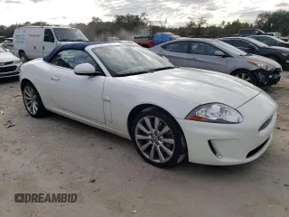 2011 Jaguar XK with VIN SAJWA4GB7BLB39635, listed as a Copart auction lot 42473045 with 36,187 mi miles and Salvage Title. Bid and sale history available at carsss.com. Image 4.