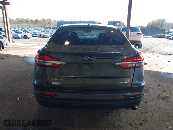 2019 Ford Fusion SE with VIN 3FA6P0HD5KR244720, listed as a IAAI auction lot 41845516 with 57,124 mi miles. Bid and sale history available at carsss.com. Image 16.