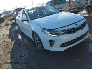 2016 Kia Optima SX Turbo with VIN 5XXGW4L29GG037932, listed as a IAAI auction lot 41800068 with 16,387 mi miles and . Bid and sale history available at carsss.com. Image 1.
