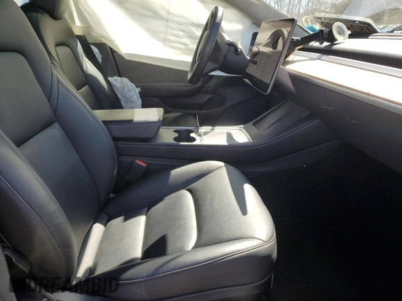 2021 Tesla Model 3 Long Range with VIN 5YJ3E1EB0MF055540, listed as a Copart auction lot 52463345 with 59,206 mi miles and Salvage Title. Bid and sale history available at DreamBid. Image 7.
