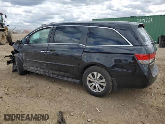 2015 Honda Odyssey EX-L with VIN 5FNRL5H61FB116578, listed as a Copart auction lot 53251415 with 148,497 mi miles and Salvage Title. Bid and sale history available at DreamBid. Image 2.
