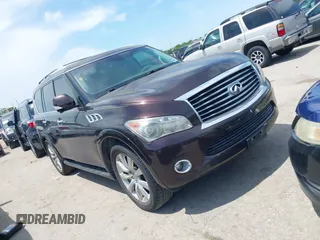2013 Infiniti QX56 with VIN JN8AZ2NE9D9060178, listed as a IAAI auction lot 42058533 with 139,267 mi miles. Bid and sale history available at carsss.com. Image 1.