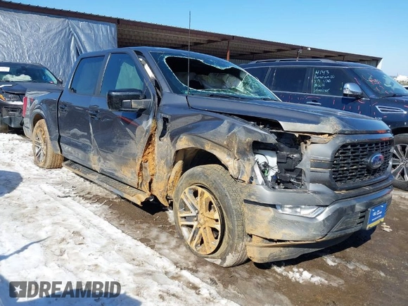 2021 Ford F-150 XL z VIN 1FTEW1C51MFC94173, wystawiony jako IAAI lot #41628222 z przebiegiem 23 266 mil mil oraz . Historia ofert i sprzedaży dostępna na DreamBid. Obrazek 1.