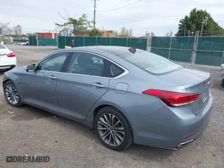 2016 Hyundai Genesis 3.8L with VIN KMHGN4JE9GU144078, listed as a IAAI auction lot 42005889 with 117,489 mi miles. Bid and sale history available at carsss.com. Image 3.