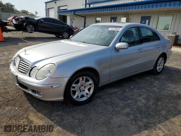 2003 Mercedes-Benz E-Class 3.2L with VIN WDBUF65J83A071268, listed as a Copart auction lot 75729854 with 0 mi miles and Non Repairable. Bid and sale history available at carsss.com. Image 1.