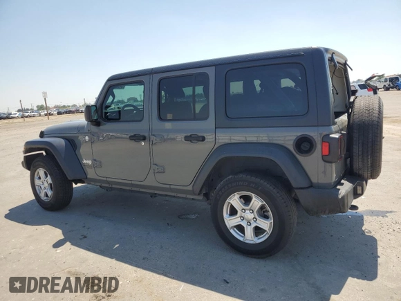 2021 Jeep Wrangler Unlimited Sport S z VIN 1C4HJXDN7MW527762, wystawiony jako Copart lot #54991125 z przebiegiem 83 382 mil mil oraz Szkoda całkowita • Salvage title. Historia ofert i sprzedaży dostępna na DreamBid. Obrazek 2.