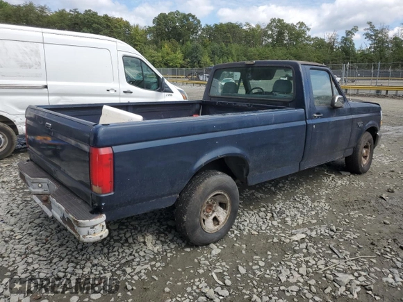 1992 Ford F-150 with VIN 1FTDF15Y7NPA55225, listed as a Copart auction lot 72142614 with 0 mi miles and Salvage Title. Bid and sale history available at carsss.com. Image 3.