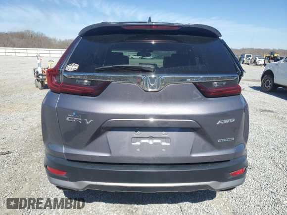 2021 Honda CR-V Touring with VIN 5J6RW2H99ML016927, listed as a Copart auction lot 47052515 with 48,535 mi miles and Salvage Title. Bid and sale history available at carsss.com. Image 6.