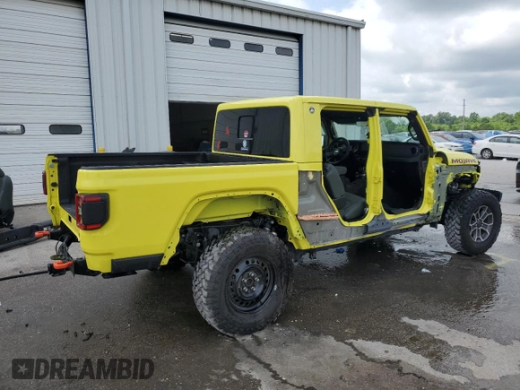 2024 Jeep Gladiator Mojave X with VIN 1C6JJTEG8RL104585, listed as a Copart auction lot 54528735 with 7,528 mi miles and Salvage title. Bid and sale history available at DreamBid. Image 3.