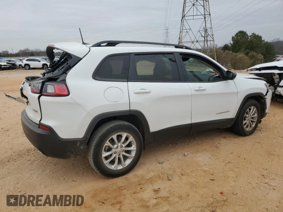 2022 Jeep Cherokee Latitude Lux with VIN 1C4PJMMN3ND543450, listed as a Copart auction lot 86385244 with 13,258 mi miles and Salvage title. Bid and sale history available at DreamBid. Image 3.