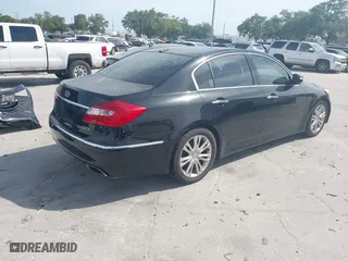 2013 Hyundai Genesis 3.8L with VIN KMHGC4DD4DU236901, listed as a IAAI auction lot 42093599 with 216,864 mi miles. Bid and sale history available at carsss.com. Image 4.
