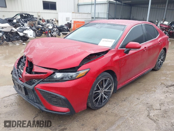2023 Toyota Camry SE with VIN 4T1T11AK8PU115234, listed as a IAAI auction lot 41909954 with 56,346 mi miles and . Bid and sale history available at DreamBid. Image 2.