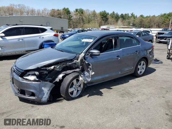 2014 Volkswagen Jetta TDI with VIN 3VWLL7AJ2EM393604, listed as a Copart auction lot 55147545 with 130,273 mi miles and Salvage title. Bid and sale history available at DreamBid. Image 1.