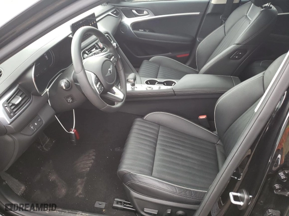 2022 Genesis G70 2.0T with VIN KMTG34TA0NU103227, listed as a Copart auction lot 48777013 with 15,901 mi miles. Bid and sale history available at carsss.com. Image 7.