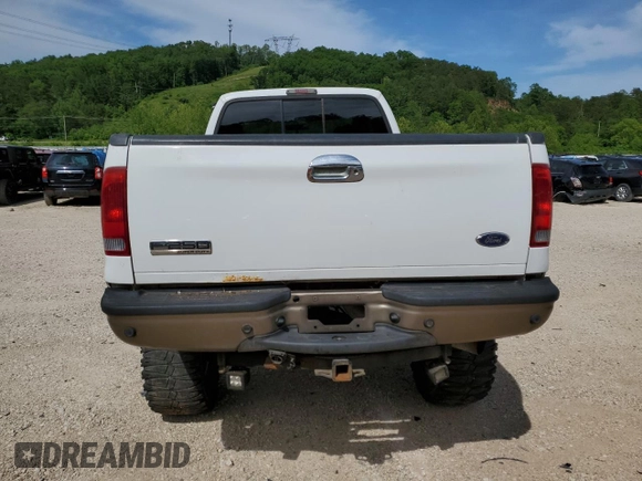 2006 Ford F-250 XL with VIN 1FTSX21P56ED46519, listed as a Copart auction lot 57041415 with 193,834 mi miles and Non repairable. Bid and sale history available at DreamBid. Image 6.