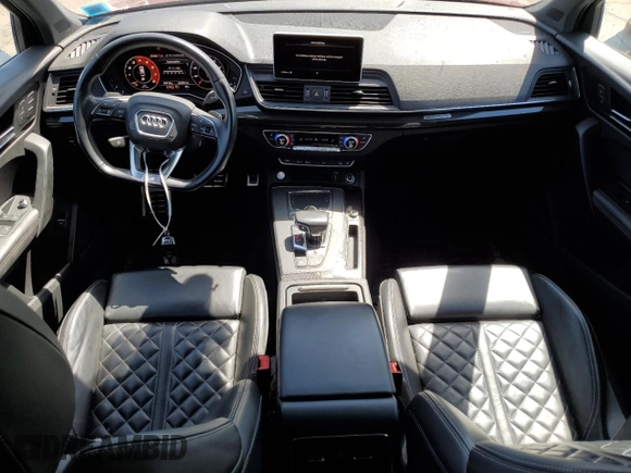 2018 Audi SQ5 Premium Plus with VIN WA1A4AFY5J2102468, listed as a Copart auction lot 56476584 with 60,139 mi miles and Salvage Title. Bid and sale history available at DreamBid. Image 8.