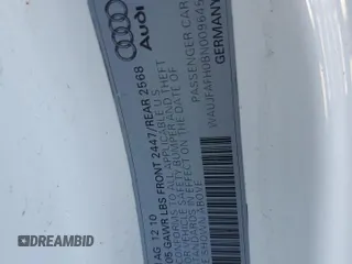 2011 Audi A5 Premium Plus z VIN WAUJFAFH0BN009645, wystawiony jako Copart lot #54074215 z przebiegiem 81 632 mil mil oraz Szkoda całkowita • Salvage title. Historia ofert i sprzedaży dostępna na DreamBid. Obrazek 12.