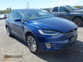 2017 Tesla Model X 90D with VIN 5YJXCDE23HF077126, listed as a IAAI auction lot 42035067 with Not Provided miles and . Bid and sale history available at DreamBid. Image 1.