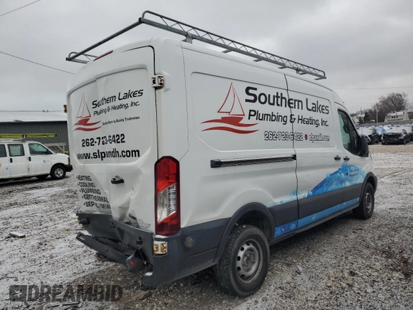 2015 Ford Transit with VIN 1FTNR2CG4FKB21496, listed as a Copart auction lot 43830175 with 157,684 mi miles and Clean Title. Bid and sale history available at DreamBid. Image 3.