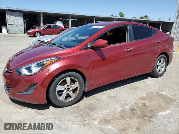 2015 Hyundai Elantra SE z VIN 5NPDH4AE2FH549738, wystawiony jako Copart lot #57289355 z przebiegiem 103 411 mil mil oraz Szkody całkowita. Historia ofert i sprzedaży dostępna na DreamBid. Obrazek 1.